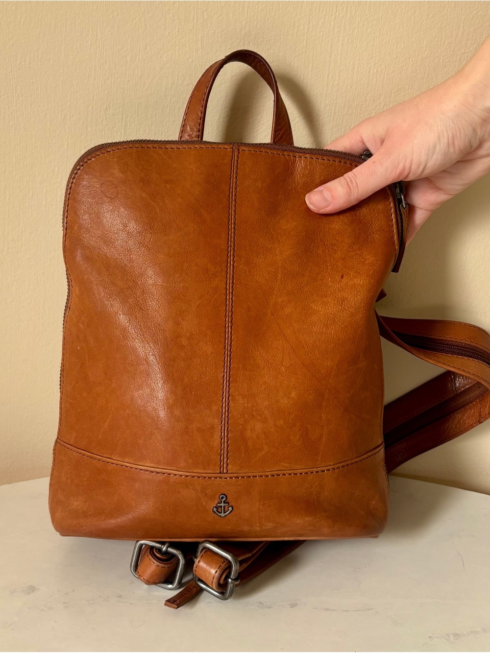 Harbour 2nd Brown Leather Backpack